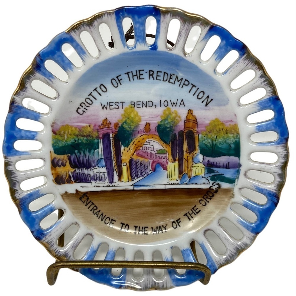 Vintage Went Bend Iowa Souvenir Wall Decor Plate 5”